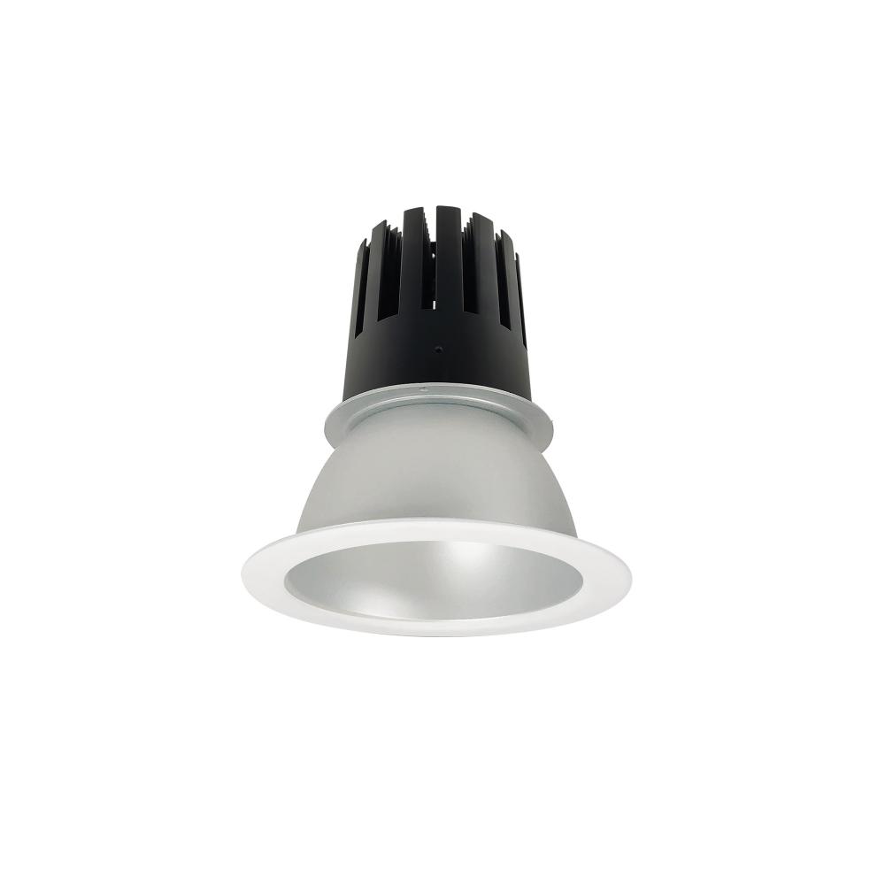 4" Sapphire III Round Open Reflector, 2500lm, 3500K, Flood Optic, Haze Reflector/Matte Powder