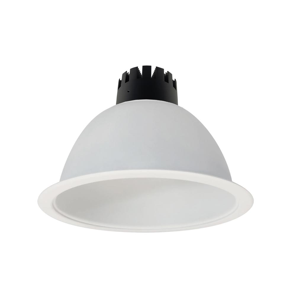 8" Sapphire III Round Open Reflector for Integral EM Test Switch, 1500lm, 3000K, Flood Optic,