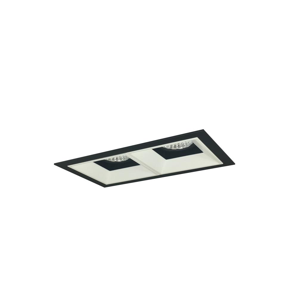 Iolite MLS 2-Head Trim Kit, MPW Flange, 5000K, 1000lm, Black/MPW Fixed Downlt./Wall Wash Trims