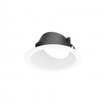 Nora NAPF-3RWWMPW - 3" Apollo Round Flanged Wall Wash Trim, Matte Powder White Finish