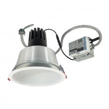 Nora NCR3-81L430FC01MPW - 8" Sapphire III Retrofit, Matte Powder White Reflector/Matte Powder White Flange, 120V; 0-10V