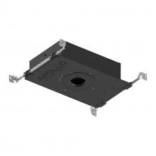 Nora NHAPIC-3R05L13540DC - 3" Apollo Round IC Air-Tight New Construction Housing w/ 0.5" to 0.875" Ceiling Collar,