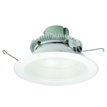 Nora NLCBC2-65235WW/A - 6" Cobalt Click Round Retrofit Baffle, 750lm / 10W, 3500K, White Baffle / White Flange