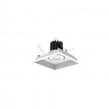 Nora NMRT3-1RL530FWW - One-Head Flanged LED Multiple Lighting Trim, 3500lm per Head w/ Flood Optic, 3000K, Regressed White