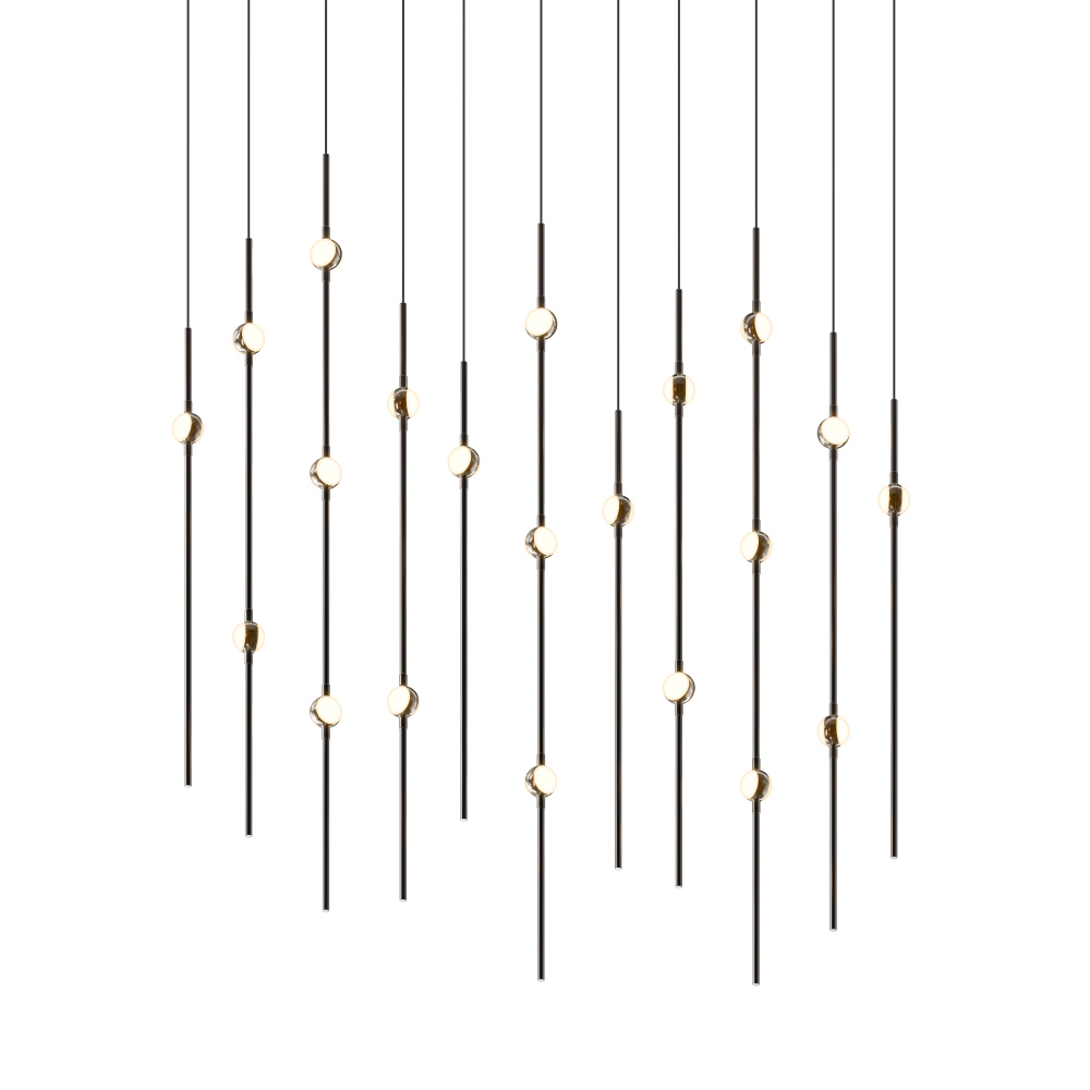 Aries 36" Rectangle LED Pendant (2200K) w/20' Cords
