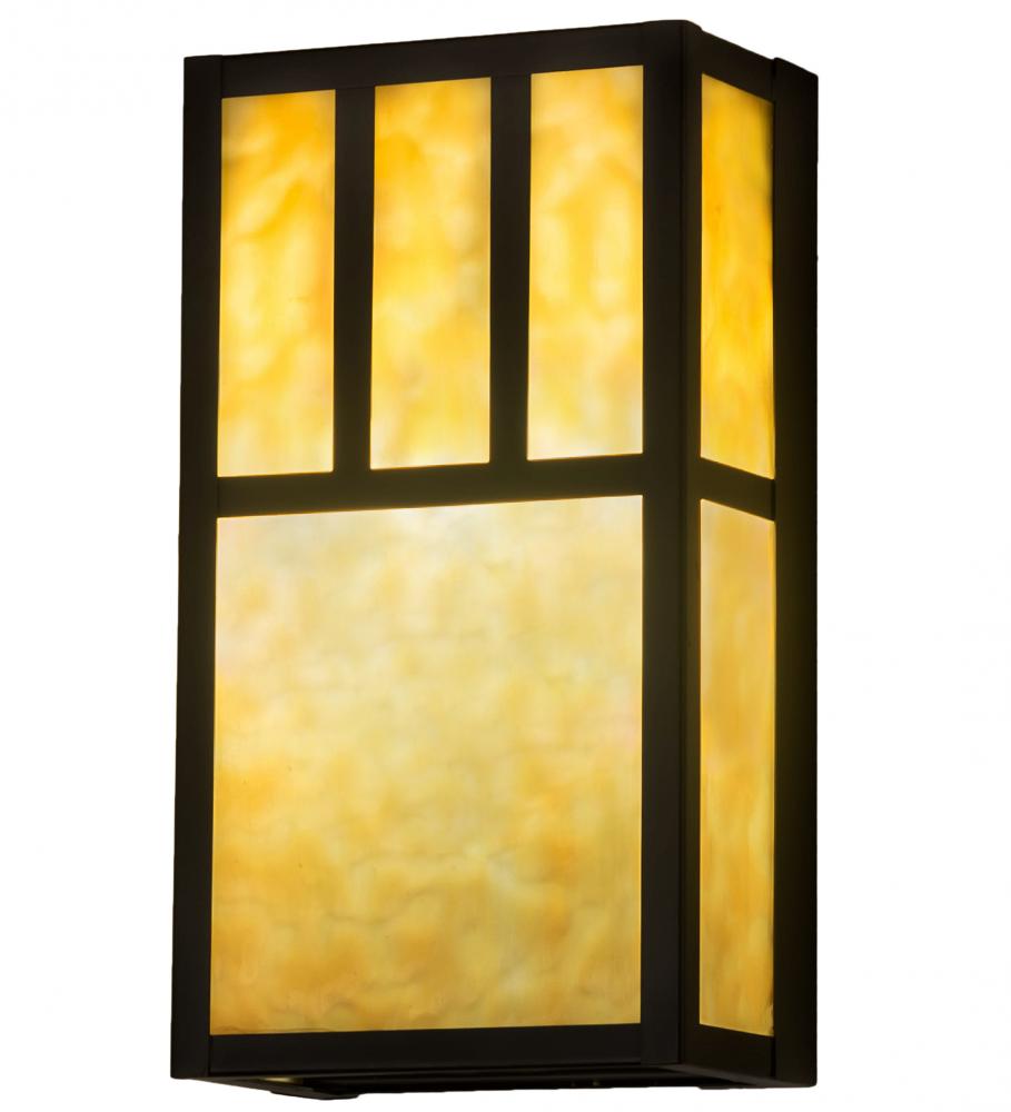 6.5" Wide Hyde Park Double Bar Mission Wall Sconce
