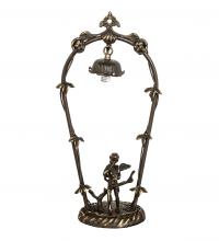 Meyda Green 10243 - 19" High Cherub With Violin Mini Lamp