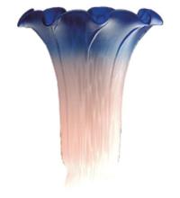 Meyda Green 10692 - 4" Wide X 6" High Pink/Blue Pond Lily Shade