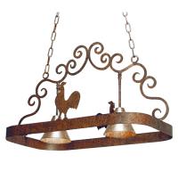 Meyda Green 120246 - 32" Long Poulet 2 Light Pot Rack