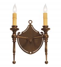 Meyda Green 120642 - 8" Wide Malta Crest Wall Sconce