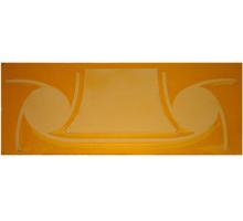 Meyda Green 134803 - 5.25"H X 14"W Metro Fusion Amber Glass