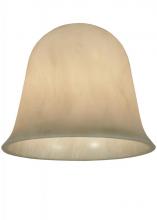 Meyda Green 136951 - 6.25"W X 5"H X .25"TK Ida Bell White Swirl Acrylic Shade