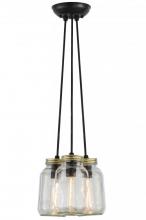 Meyda Green 145069 - 9" Wide Mason Jar 3 Light Pendant