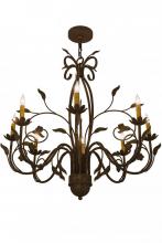 Meyda Green 162407 - 36" Wide Bordeaux 8 Light Chandelier