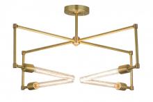Meyda Green 175682 - 32" Wide Pronograde Semi-Flushmount