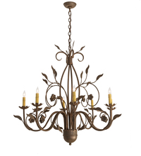 Meyda Green 195821 - 36" Wide Bordeaux 8 LT Chandelier