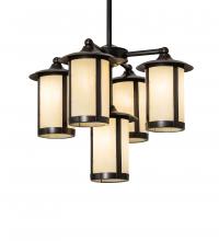 Meyda Green 241310 - 24" Wide Fulton 5 Light Chandelier