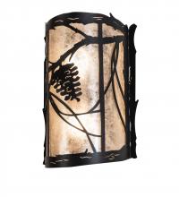 Meyda Green 241457 - 10" Wide Whispering Pines Wall Sconce