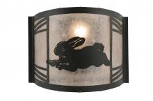 Meyda Green 243216 - 12" Wide Rabbit on the Loose Left Wall Sconce