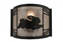 Meyda Green 243260 - 12" Wide Rabbit on the Loose Right Wall Sconce