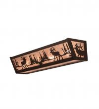 Meyda Green 250533 - 24" Wide Elk at Lake Vanity Light