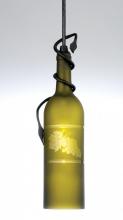 Meyda Green 32702 - 3" Wide Tuscan Vineyard Wine Bottle Mini Pendant