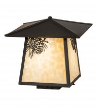 Meyda Green 93336 - 12" Square Stillwater Winter Pine Deck Light