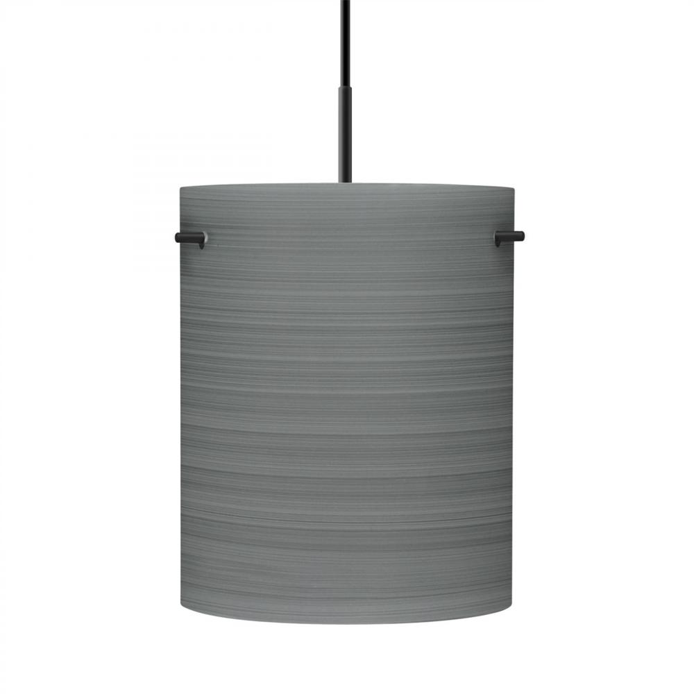 Besa Tamburo 8 Pendant, Titan, Black Finish, 1x100W MAX E26 Base