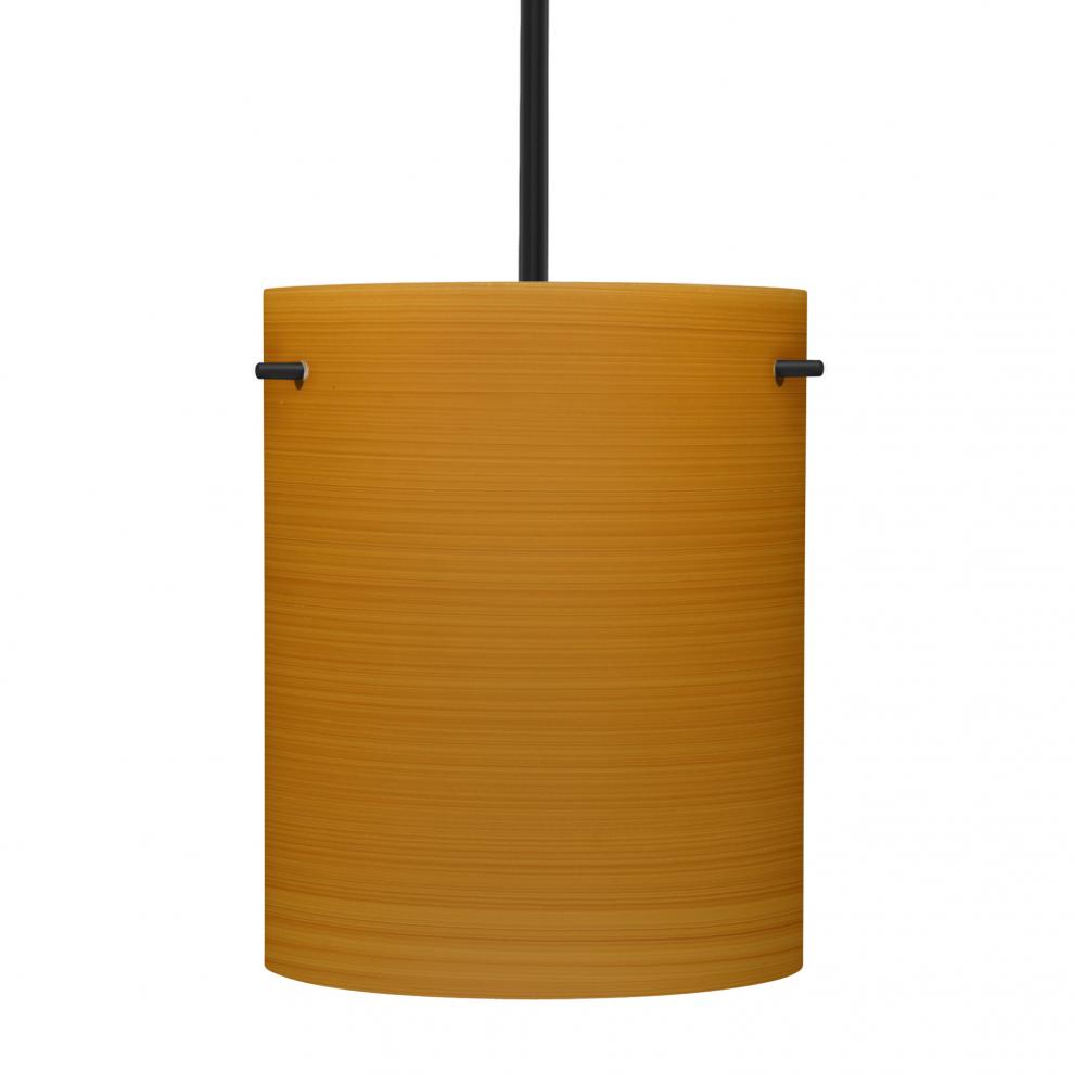 Besa Stem Pendant Tamburo 8 Black Oak 1x100W MAX E26 Base