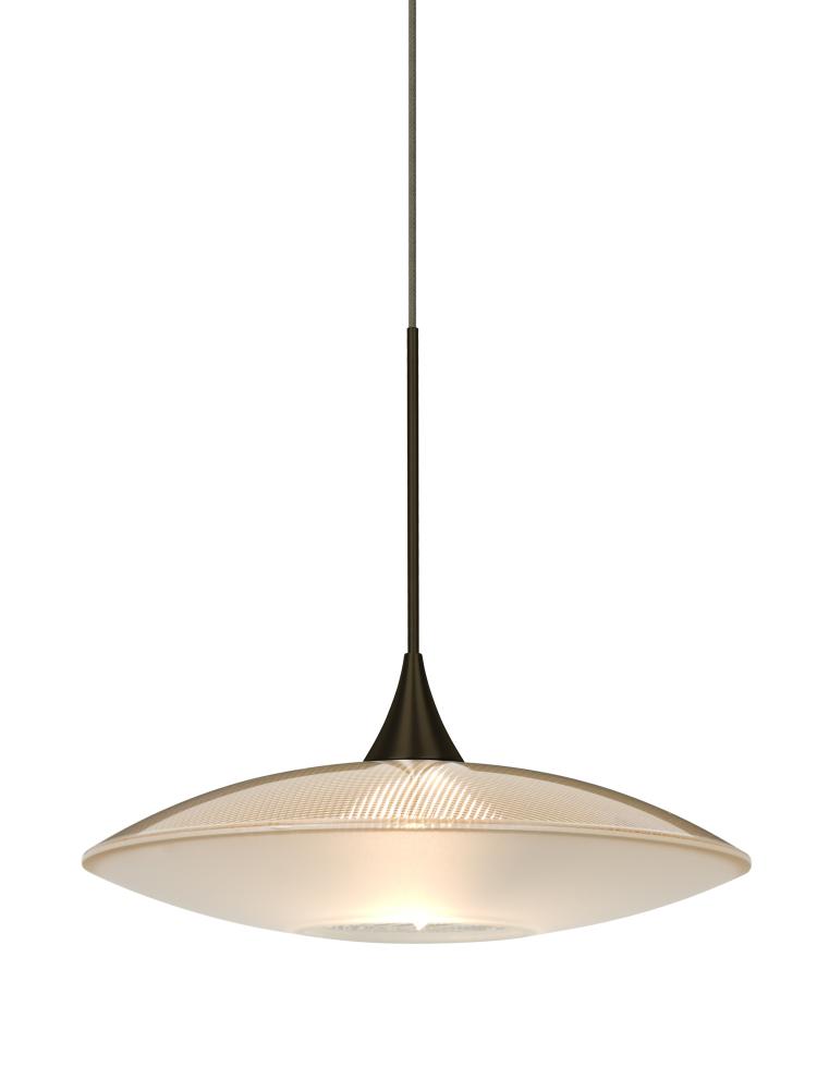Besa Pendant Spazio Bronze Gold/Frost 1x5W LED
