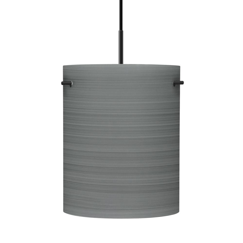 Besa Tamburo 8 Pendant, Titan, Black Finish, 1x100W MAX E26 Base