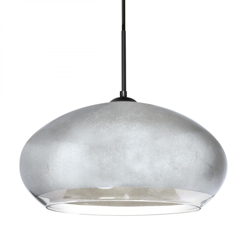 Besa Brio 14 Pendant for Multiport Canopy Black Silver Foil 1x75W MAX E26 Base