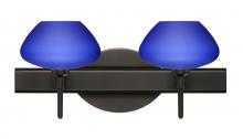 Besa Lighting 2SW-541087-LED-BR - Besa Wall Peri Bronze Blue Matte 2x5W LED