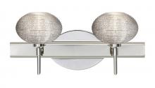 Besa Lighting 2SW-5612GL-CR - Besa Wall Lasso Chrome Glitter 2x40W G9