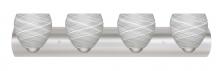 Besa Lighting 4WZ-412260-LED-SN - Besa Wall Bolla Satin Nickel Cocoon 4x9W LED