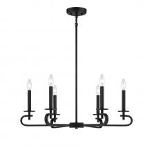 Savoy House 1-2450-6-89 - Torino 6-Light Chandelier in Matte Black