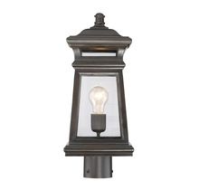 Savoy House 5-244-213 - Taylor 1-Light Outdoor Post Lantern in English Bronze with Gold