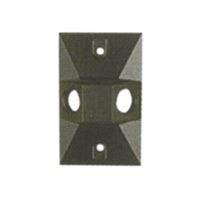 Stamped copper, double 1/2" NPS hole rect