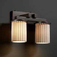 Justice Design Group POR-8772-10-BANL-CROM - Dakota 2-Light Straight-Bar Bath Bar