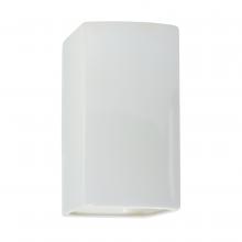 Justice Design Group CER-5910-WHT - Small ADA Rectangle - Closed Top