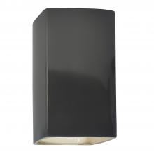 Justice Design Group CER-5950W-GRY - Large ADA Rectangle - Closed Top (Outdoor)