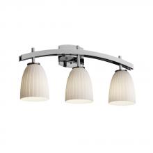Justice Design Group FSN-8593-30-RBON-DBRZ - Archway 3-Light Bath Bar