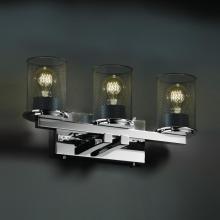 Justice Design Group MSH-8773-10-CROM - Dakota 3-Light Straight-Bar Bath Bar