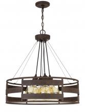 CAL Lighting FX-3747-4 - 60W x 4 Rochefort metal chandelier (Edison bulbs shown ARE included)