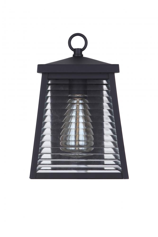 Armstrong 1 Light Small Outdoor Wall Lantern in Midnight