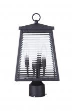 Craftmade ZA4115-MN - Armstrong 3 Light Outdoor Post Mount in Midnight