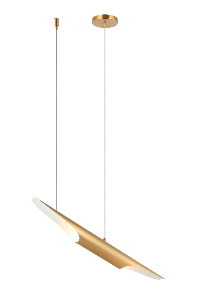 Stylus Aged Gold Brass Chandelier