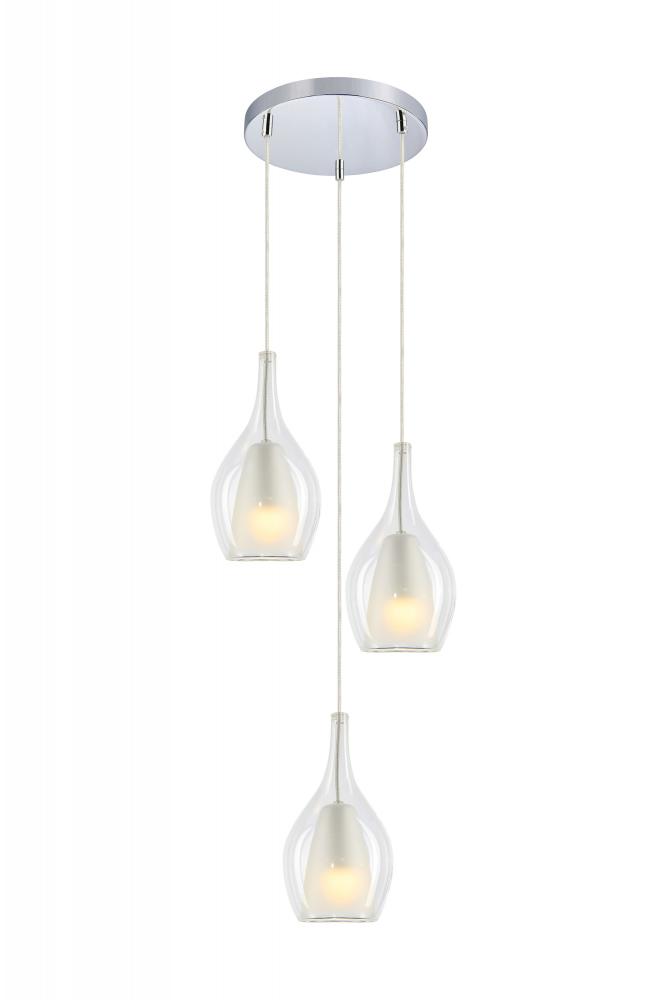 Jericho Black and Chrome Pendant