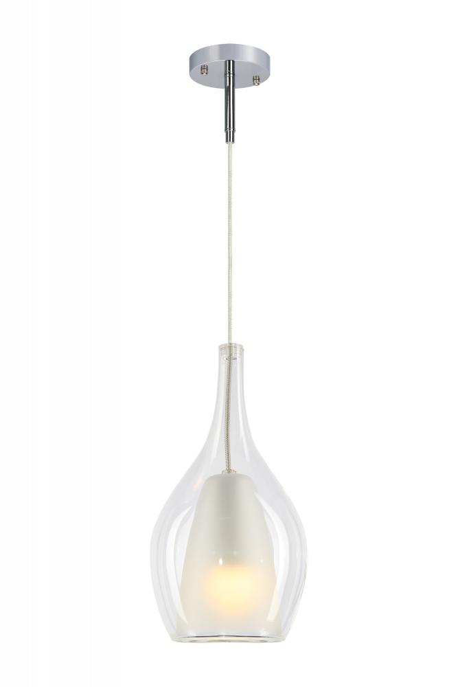 Jericho Black and Chrome Pendant