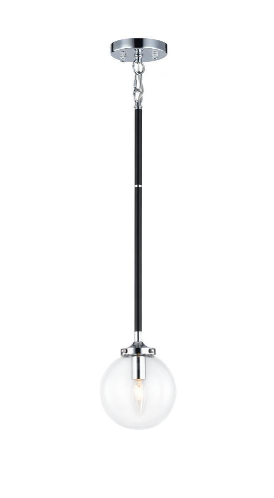 Particles Black and Chrome Pendant